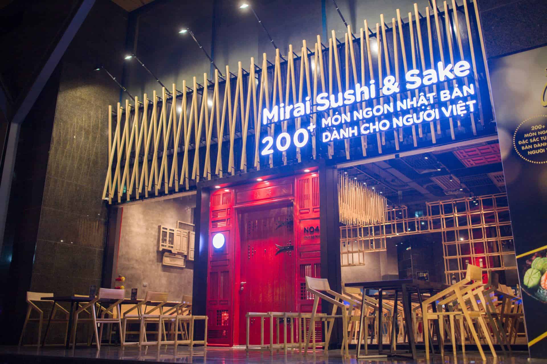 nhà hàng Mirai - Sushi & Sake