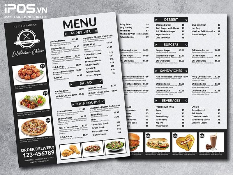 Chia nhỏ các tùy chọn sẽ giúp khách hàng dễ lựa chọn món ăn