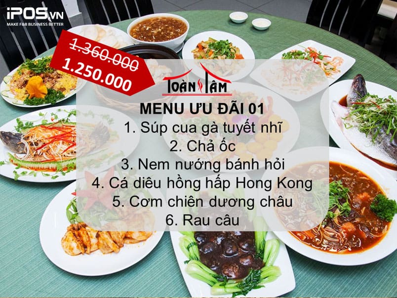Lên chương trình thực đơn đặc biệt vào các dịp lễ