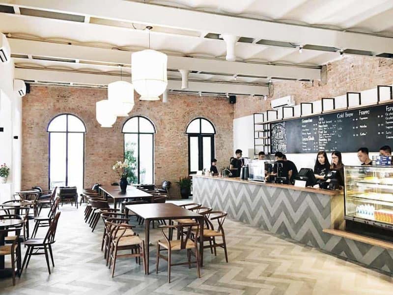 Mô hình cafe rang xay 