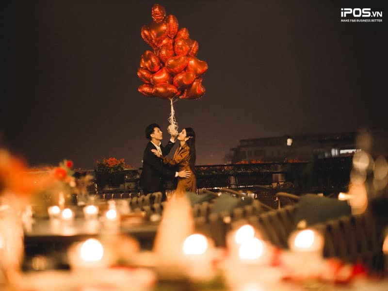 Thiết kế nhà hàng theo phong cách lãng mạn