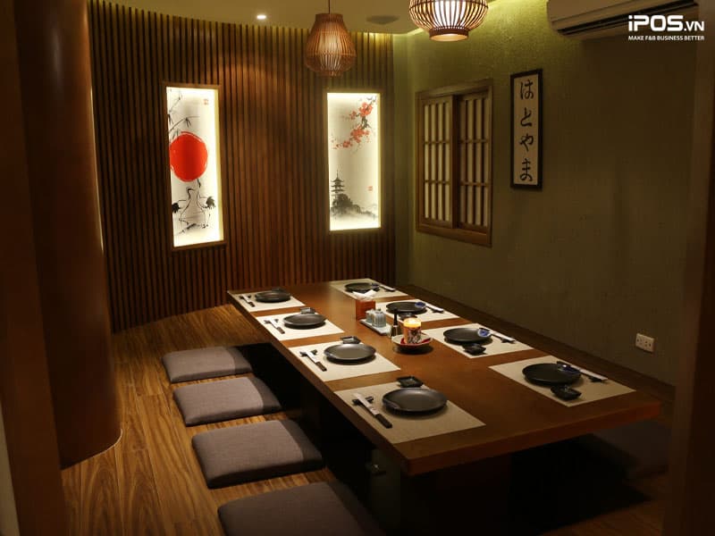 Thiết kế nhà hàng theo phong cách Nhật Bản