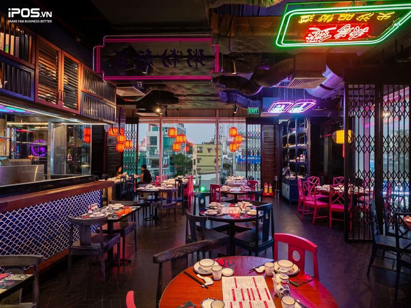 Thiết kế nhà hàng theo phong cách Hongkong - Trung Quốc