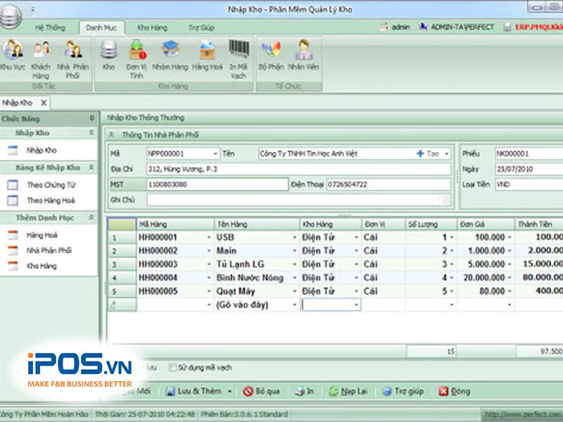phần mềm quản lý kho