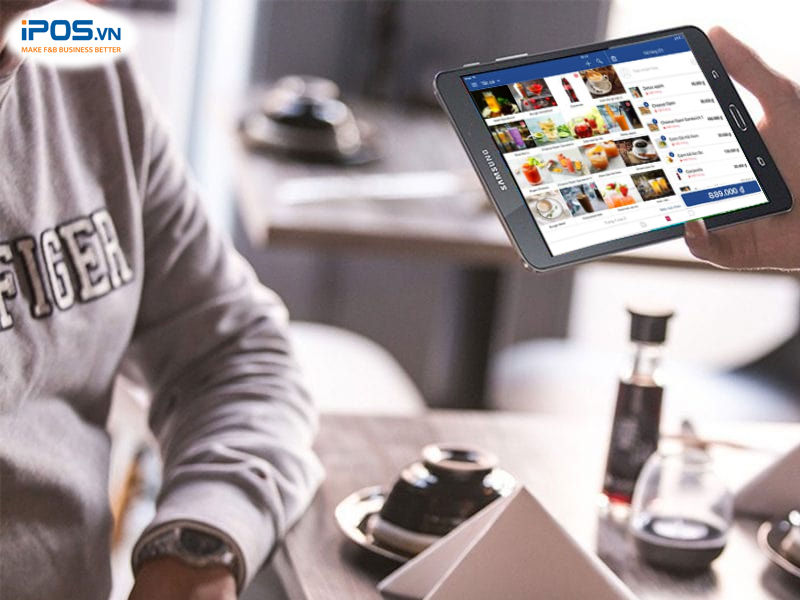 order bằng phần mềm quản lý nhà hàng