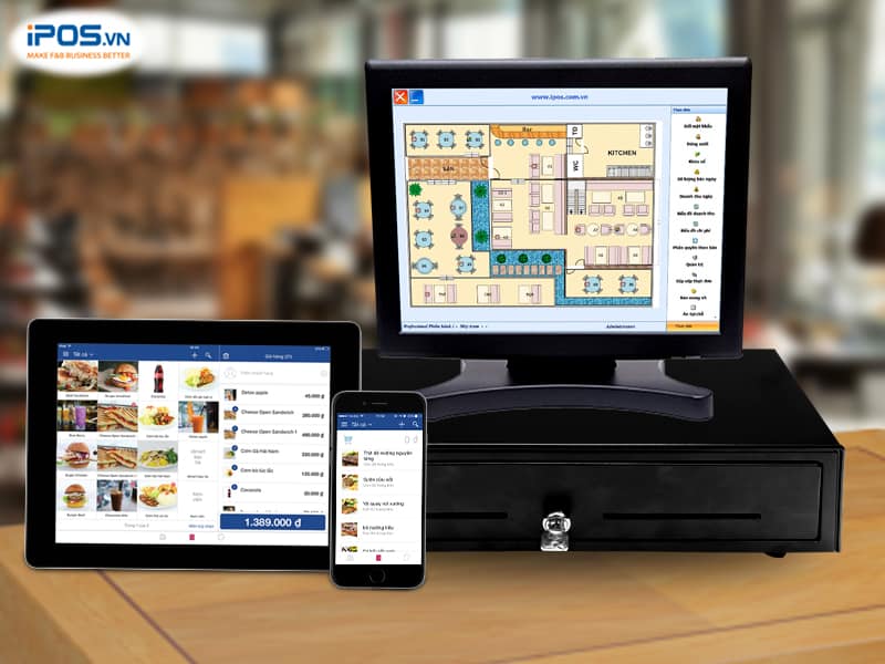 phần mềm tính tiền nhà hàng sử dụng trên nhiều thiết bị