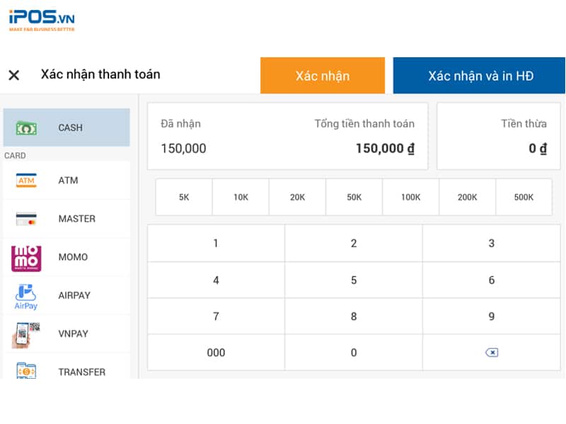 phần mềm tính tiền quán ăn