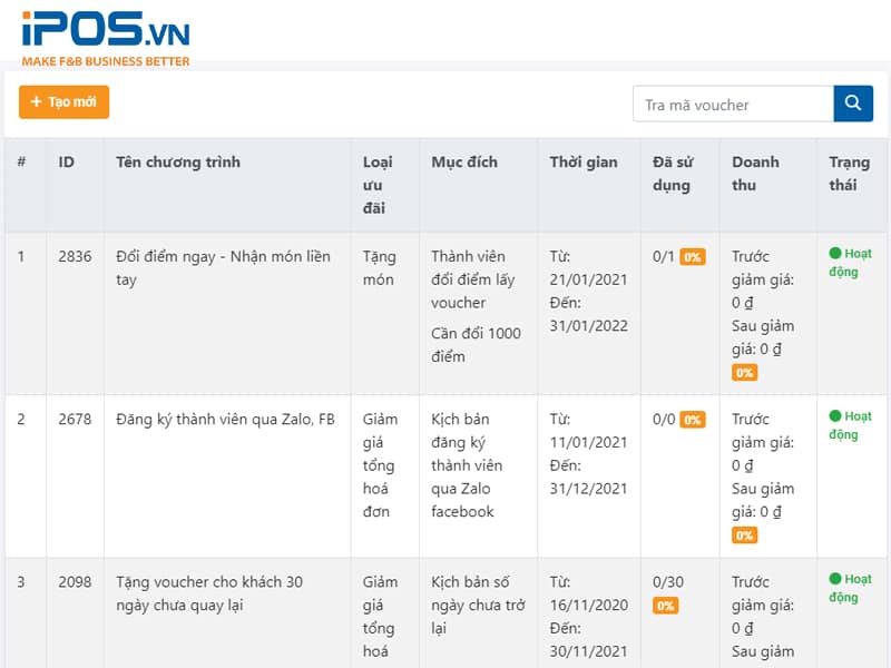 chương trình khuyến mãi