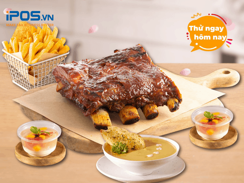 Combo bán tại chỗ của nhà hàng Sườn Mười 