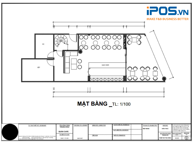 Xác định cơ cấu bàn ghế phải được làm trước khi bạn lên kế hoạch thiết kế mặt bằng