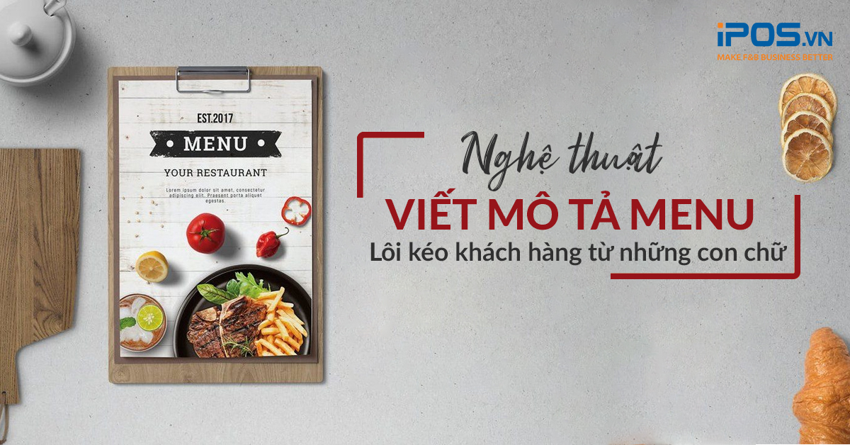 Hãy rà soát lại thật kỹ những lỗi sai trong menu trước khi lưu hành chúng trong nhà hàng