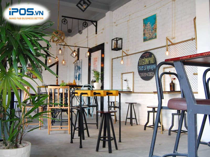 Thiết kế quán để tối ưu không gian, set up nhiều bàn ghế