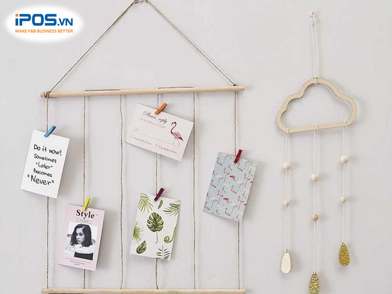 Trang trí quán từ những đồ decor tự làm