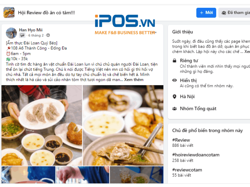 Những bài viết review đồ ăn ngày càng có sức mạnh trên mạng xã hội 