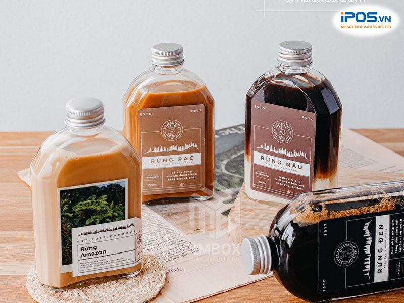 Nhiều quán cafe sử dụng mô hình cafe đóng chai