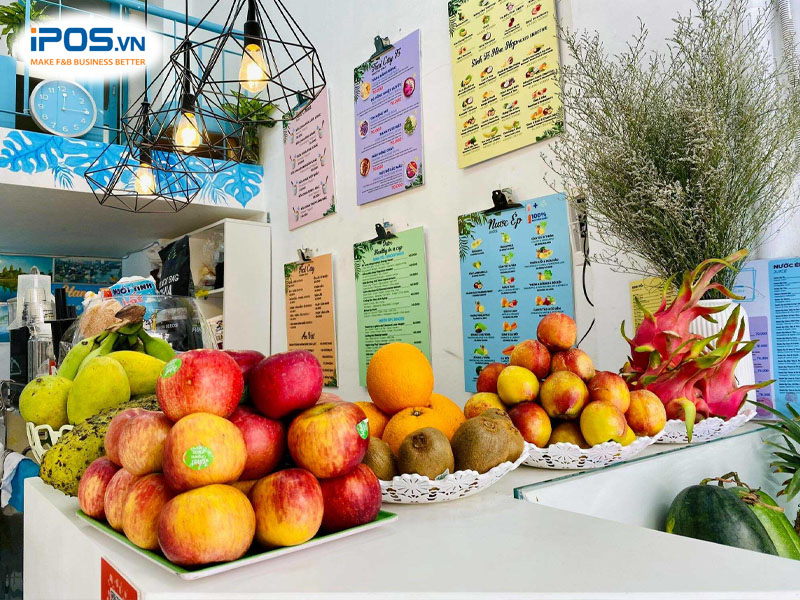 Quán nước ép có chi phí đầu tư thấp