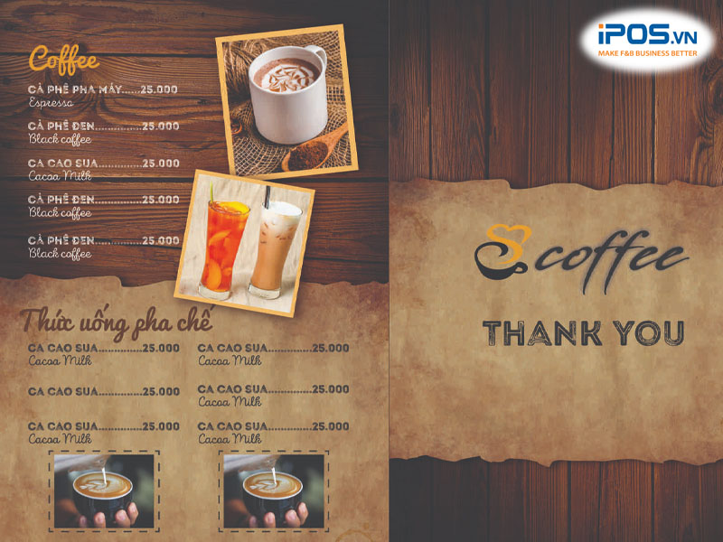 Đưa menu quán cafe lên “mây” để dễ quản lý