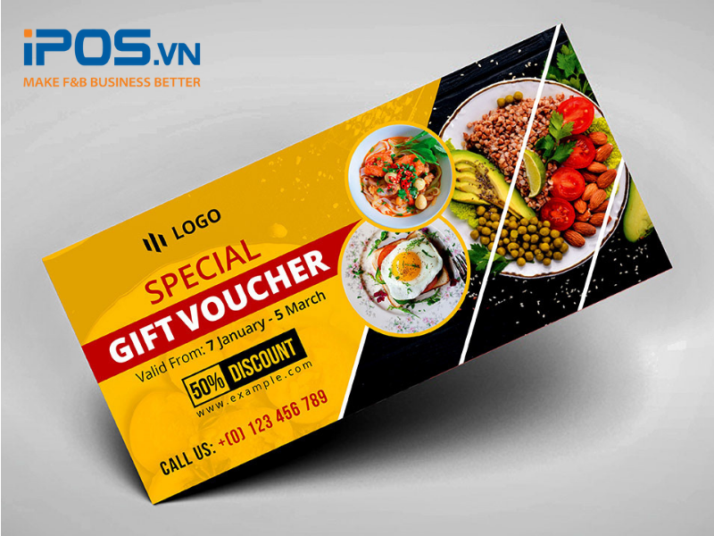 Voucher ưu đãi sẽ kích thích khách hàng quay trở lại vào lần sau