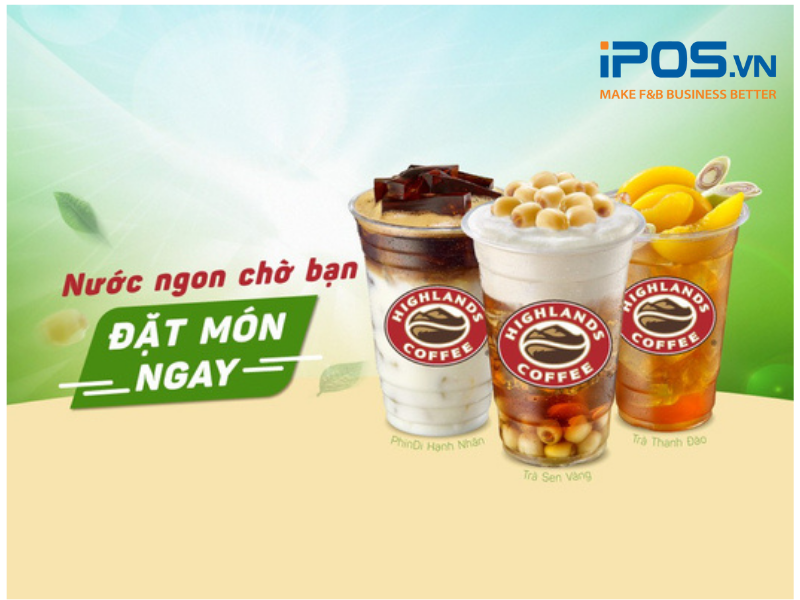 Đồ uống của Highlands Coffee dao động trong khoảng 35.000 VNĐ - 55.000 VNĐ phù hợp với đối tượng dân văn phòng