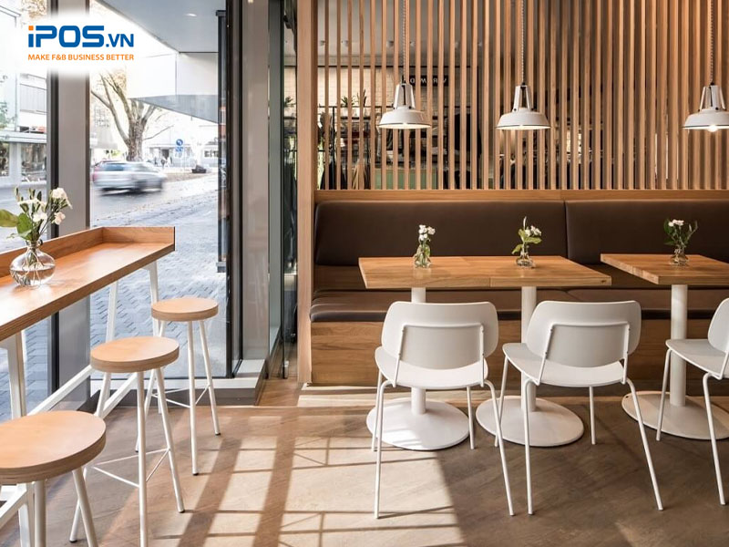 Nhà hàng phong cách Hàn Quốc thường có gam màu sáng