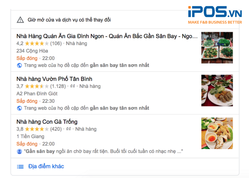 Đưa nhà hàng, quán cafe lên Google là cách để tiếp cận khách hàng theo vị trí địa lý nhanh nhất 