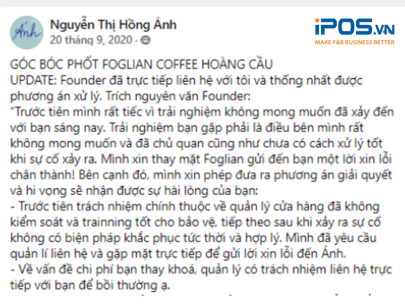 Những thương hiệu có cách giải quyết thỏa đáng sẽ được cộng động mạng ủng hộ