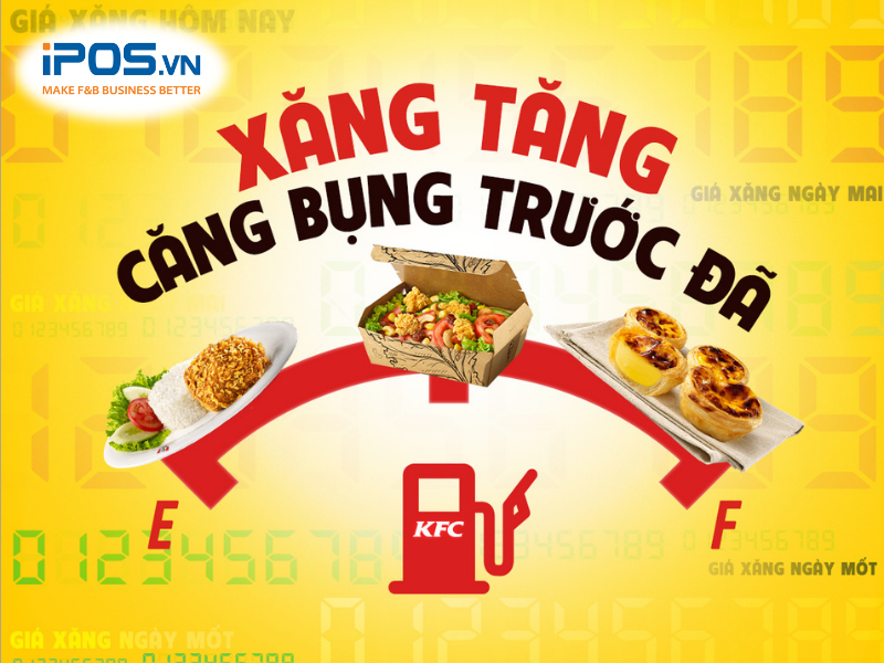 Thương hiệu KFC bắt trend khi chủ đề xăng tăng giá đang hot
