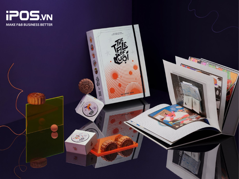 Thiết kế hộp bánh trung thu của The Coffee House rất hiện đại và ấn tượng 