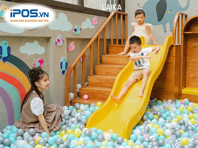 quán cafe có khu vui chơi cho trẻ em