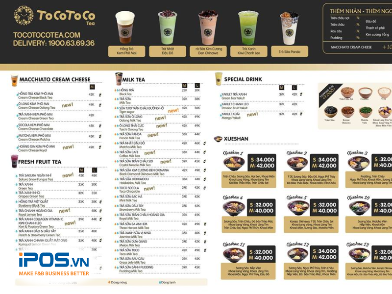 Nhượng quyền trà sữa TocoToco