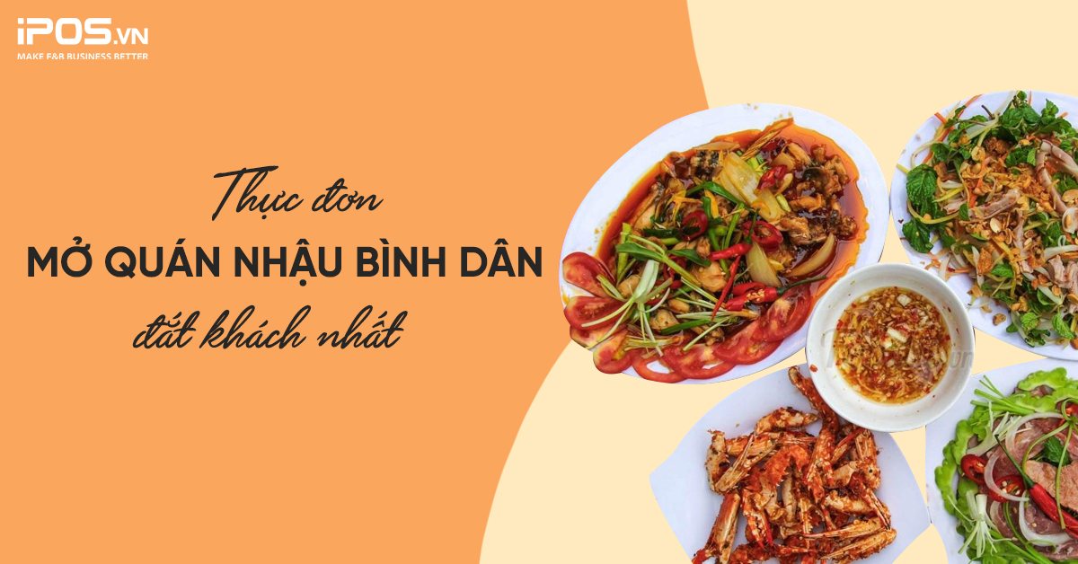 thực đơn mở quán nhậu bình dân