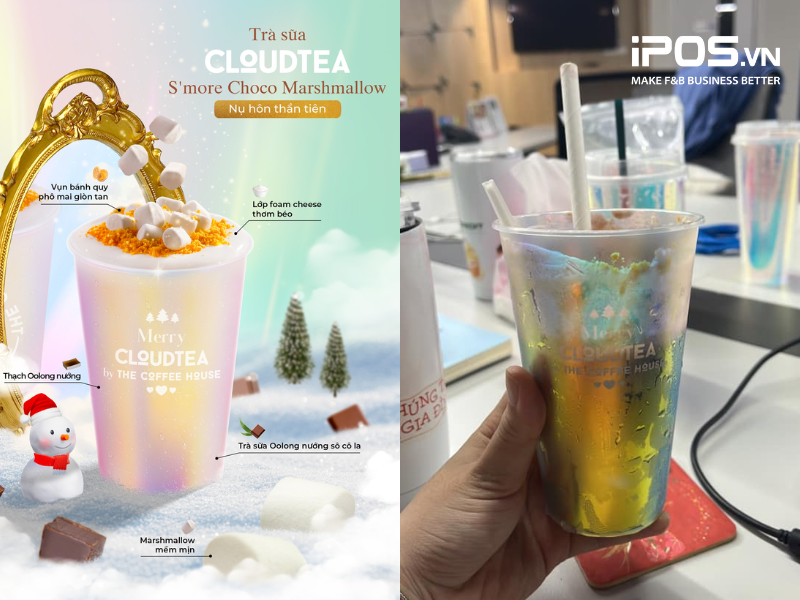 ly cầu vồng đổi màu the coffee house