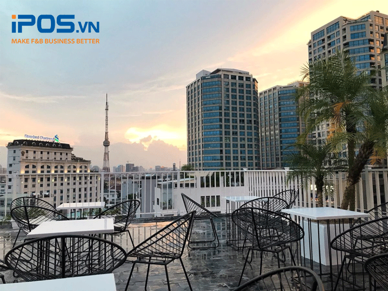 Mô hình Cafe Sân thượng