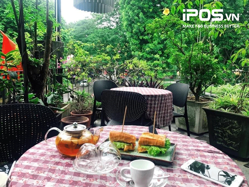 Mô hình Cafe Sân thượng