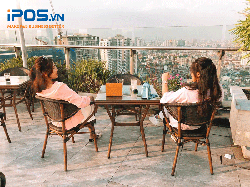 Mô hình Cafe Sân thượng