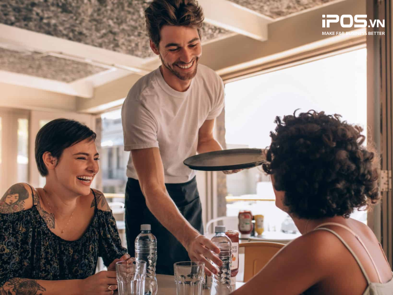 mô hình nhà hàng lớn, nhiều tầng