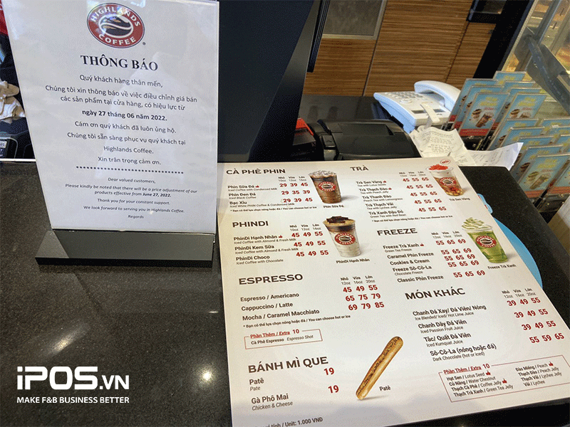 lạm phát ngành F&B