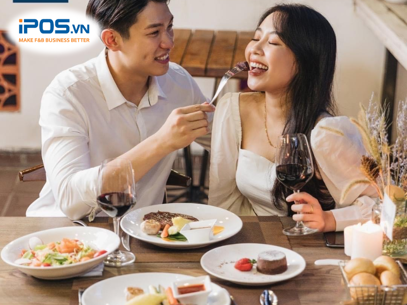 nhà hàng lãng mạn tỏ tình