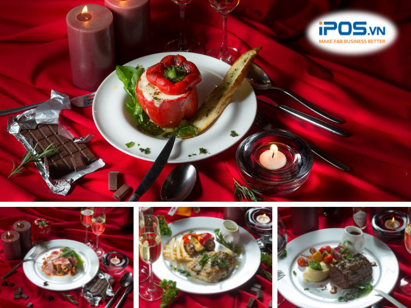 nhà hàng âu lãng mạn