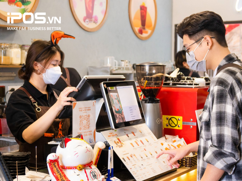 Phần mềm quản lý bán hàng từ iPOS.vn giúp gia tăng tốc độ gọi món và thanh toán