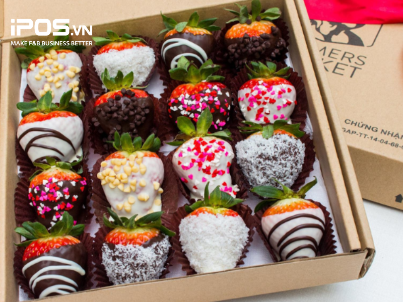 Những viên socola dâu tây chắc chắn sẽ khiến các bạn gái mê mẩn