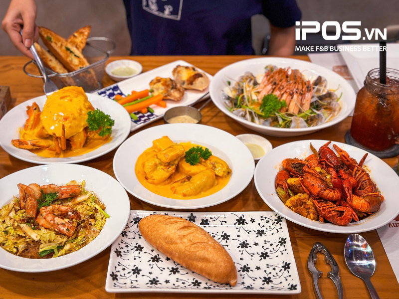 Các món hải sản hấp dẫn tại Vua Cua