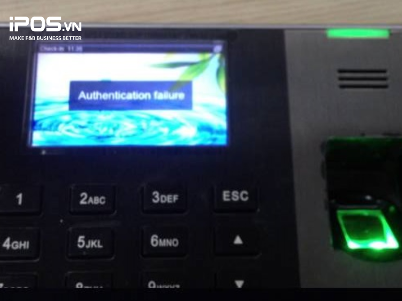 lỗi máy chấm công