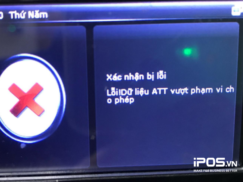 lỗi máy chấm công