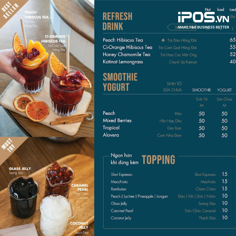 Tham khảo bảng giá menu Katinat Saigon Kafe