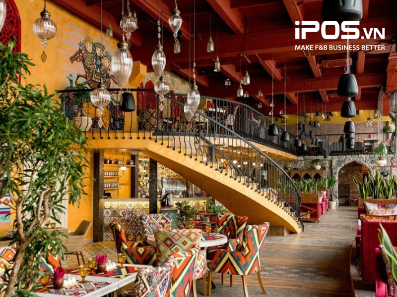 Mẫu thiết kế quán cafe phong cách Bohemian