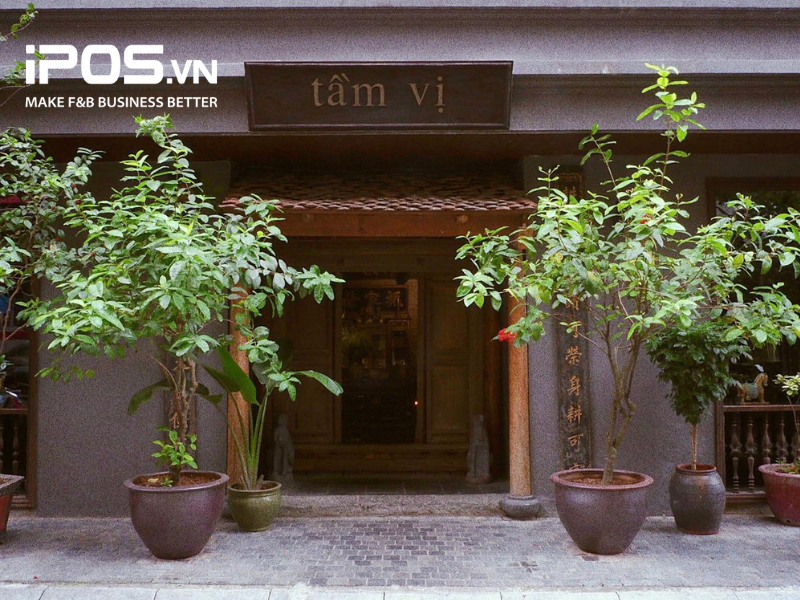 Nhà hàng Tầm Vị nhìn từ bên ngoài