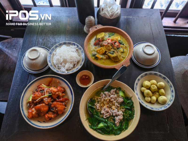 Những món ăn quen thuộc trong bữa cơm tại nhà hàng Tầm Vị