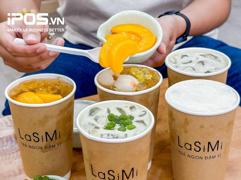 Trà Ô long vải hay Ô long đào cam sả “ngập topping” mát lạnh cũng bán rất chạy 