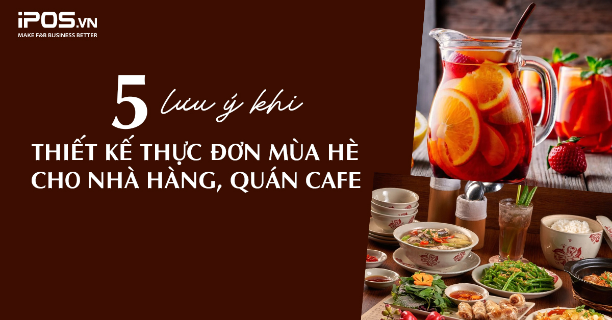 thiết kế thực đơn mùa hè